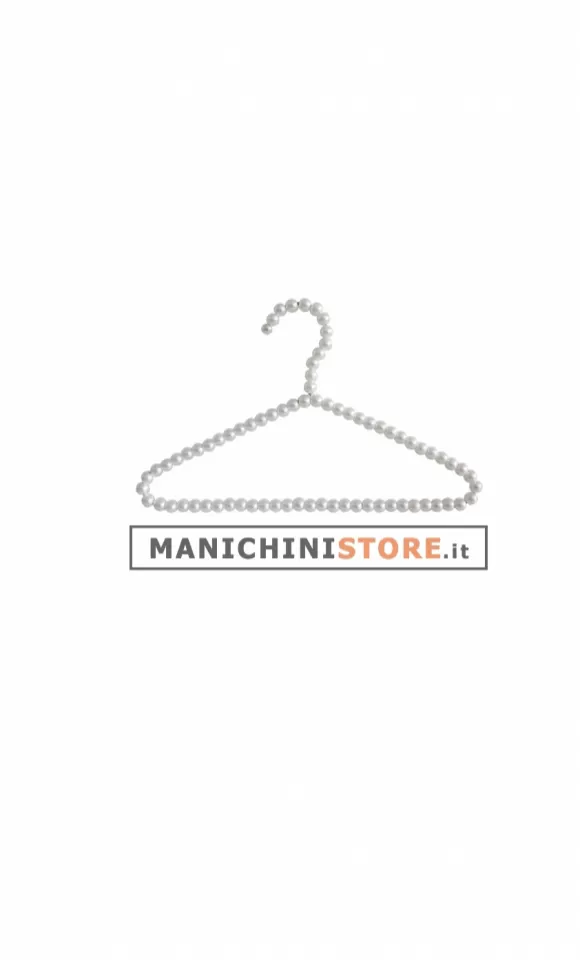 Gruccia perle capospalla 30 cm - perle bianche
