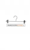 Gruccia perle pinza 30 cm - perle bianche
