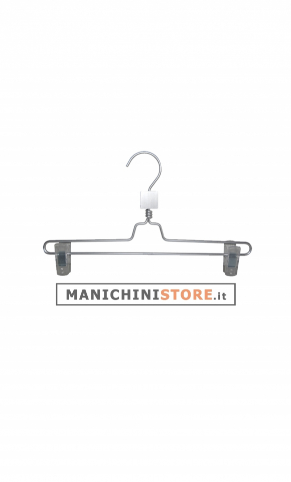 Child metal clip hanger 28 cm - aluminum
