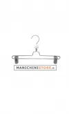 Gruccia metallo pinza 35 cm - alluminio satinato