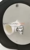 Busto uomo nero con braccia e base da banco