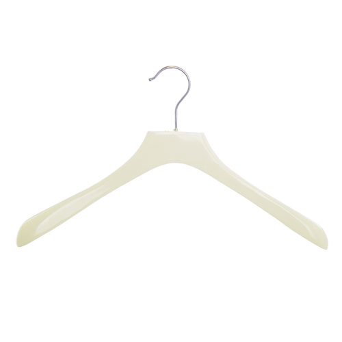 Gruccia legno capospalla 42x3 cm - Avorio Lucido