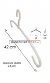 Gruccia in spago bianco cm.42