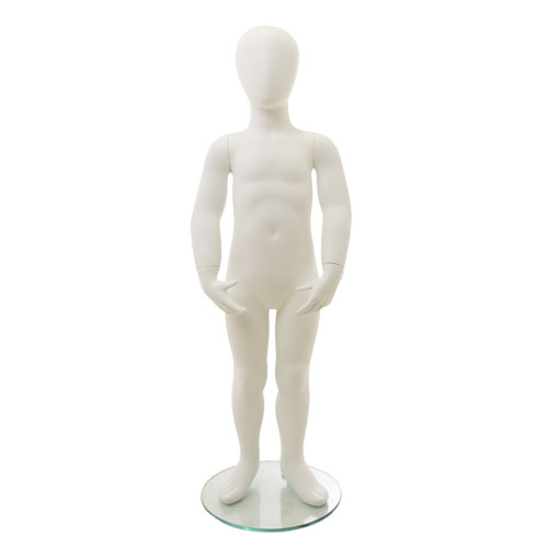 Manichino bambino 3-4 anni testa a uovo bianco - fine serie