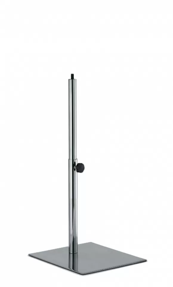 Base quadrata cromata per busti bambino