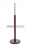 Base tonda in legno noce