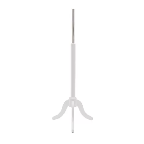 Base treppiede in legno bianco
