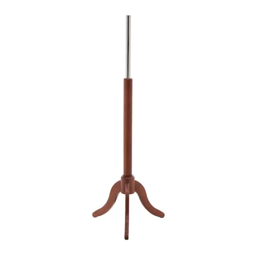 Base treppiede in legno noce