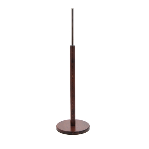 Base tonda in legno noce