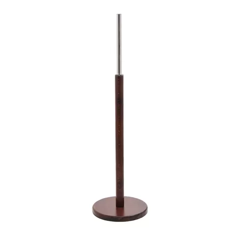 Base tonda in legno noce