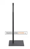 Base rettangolare nera con filetto M10