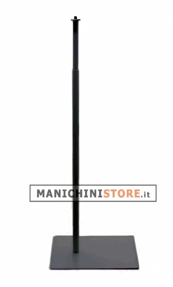 Base rettangolare nera con filetto M10