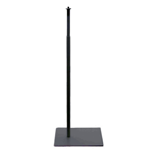Base rettangolare nera con filetto M10