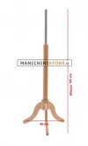 Base treppiede in legno frassino