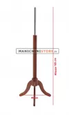 Base treppiede in legno noce
