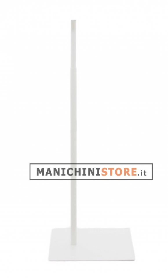 Height adjustable white rectangular base