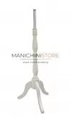 Busto bambino 10-12 anni con base treppiede barocco bianco