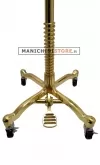 Busto donna in tessuto nero con base worker oro