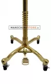 Busto uomo in tessuto nero con base worker oro