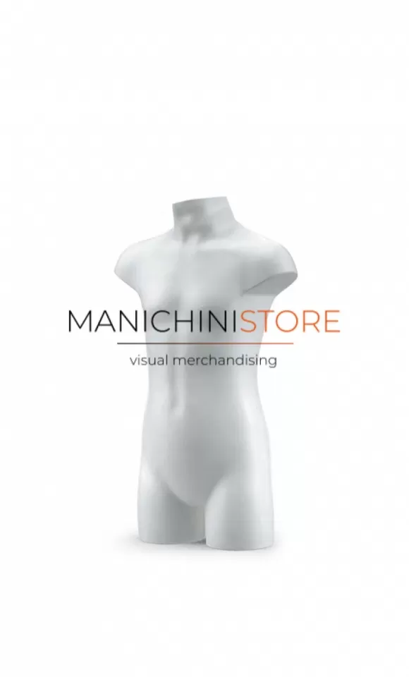 Busto bambino 3-5 anni precolorato bianco