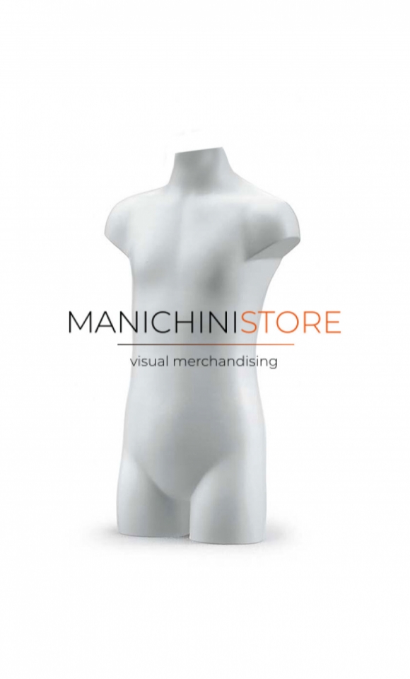 Busto bambino 6-9 anni precolorato bianco