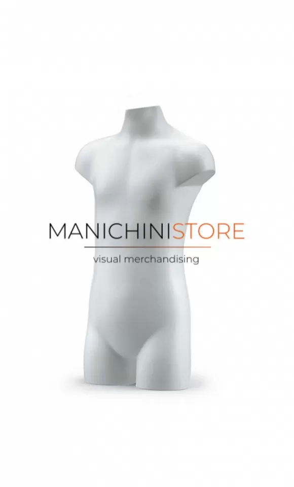 Busto bambino 6-9 anni precolorato bianco