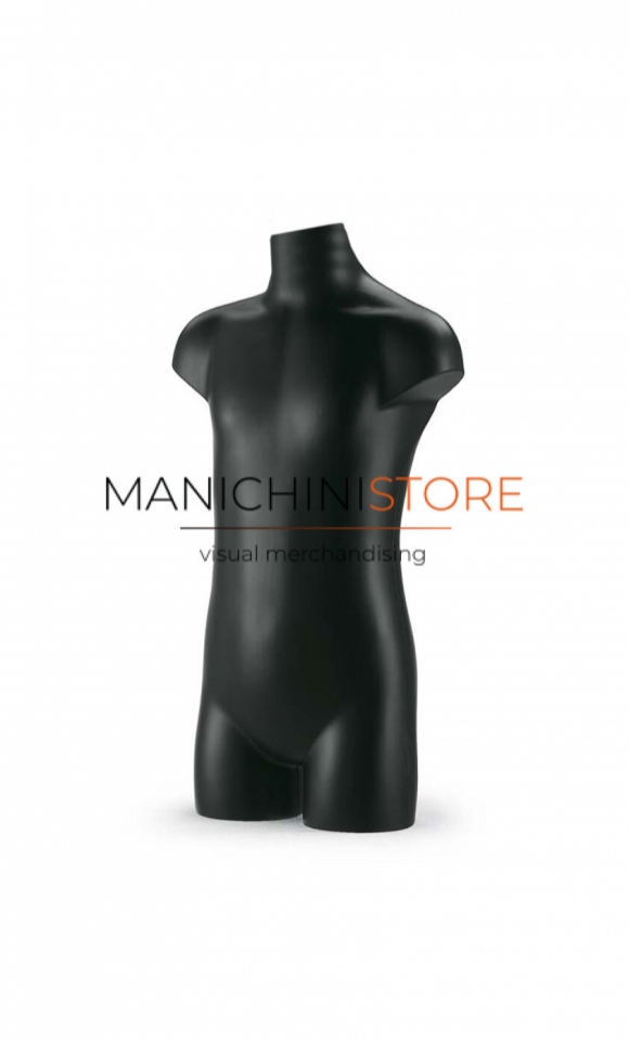 Busto bambino 6-9 anni precolorato nero