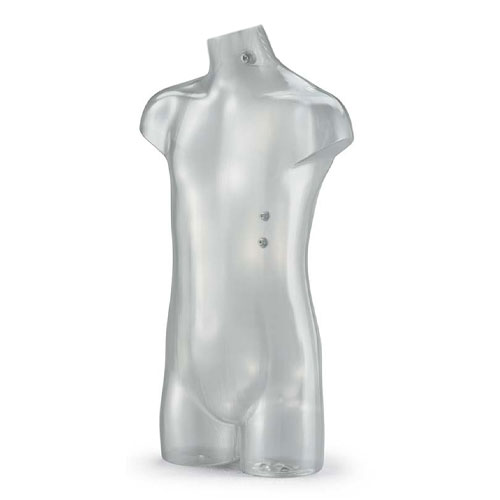 Busto bambino 6-9 anni trasparente