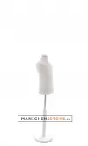 Busto bambino 3-4 anni con base in legno laccato bianco