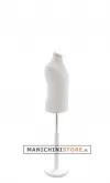Busto bambino 6-8 anni con base in legno laccato bianco