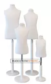 Busto bambino 1 anno con base tonda bianca