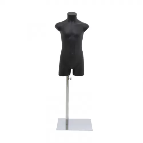 Busto bambino 6-8 anni precolorato nero con base