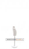 Busto bambino 1 anno con base in legno laccato bianco
