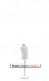Busto bambino 1 anno con base in legno laccato bianco