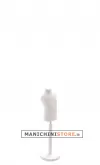 Busto bambino 1 anno con base in legno laccato bianco