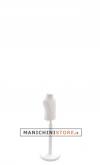 Busto bambino 0-6 mesi con base in legno laccato bianco