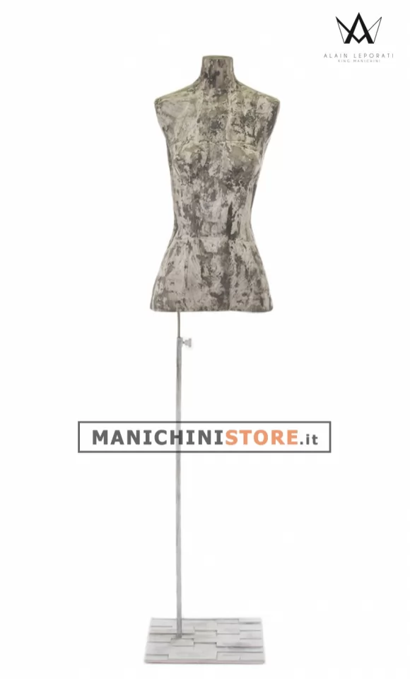 Busto donna in carta stratificata - Materico