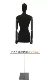 Busto donna black lycra con braccia legno
