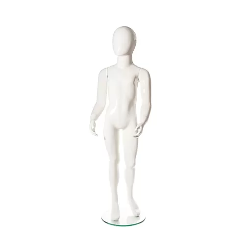 Manichino bambino 4-5 anni bianco lucido