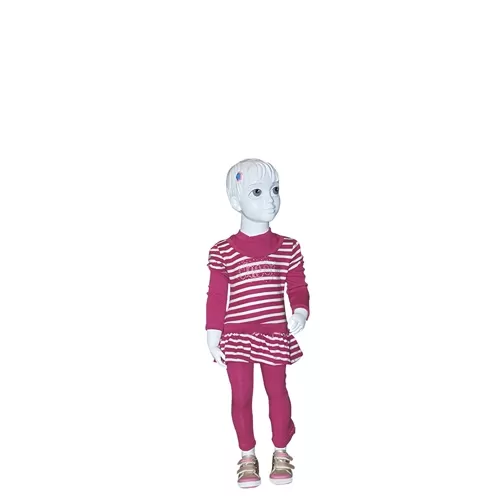 Manichino bambina 2-3 anni "Francy" bianco