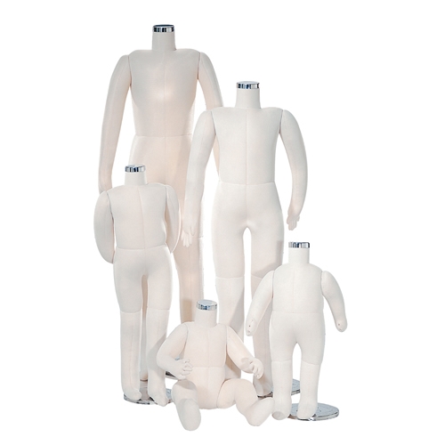 Serie di 5 manichini bambino supersnodati