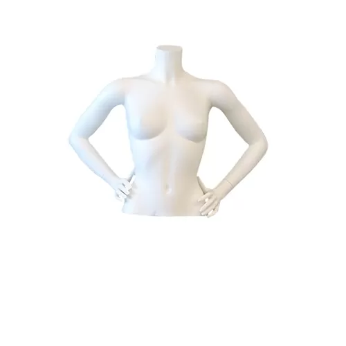 Busto manichino donna con braccia senza base