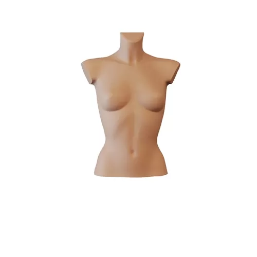 Busto manichino donna corto color carne
