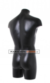 Busto manichino uomo nero NEW senza base