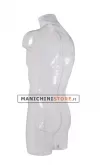 Busto manichino uomo trasparente NEW senza base