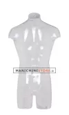 Busto manichino uomo trasparente NEW senza base