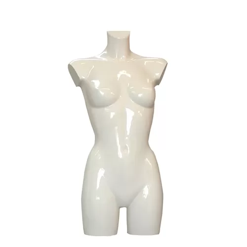 Busto manichino donna verniciato Avorio lucido