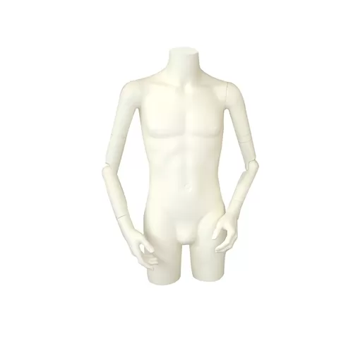 Busto manichino uomo con braccia snodabili N2