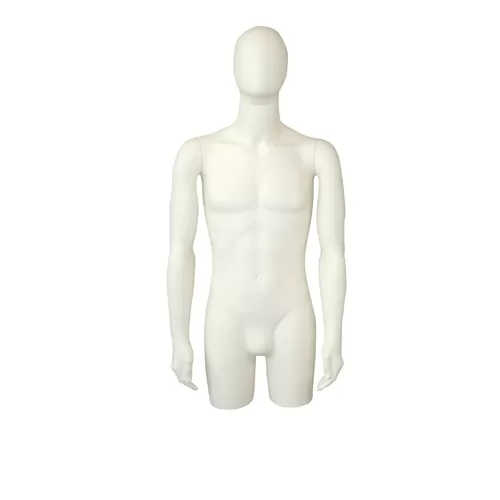 Busto torso uomo con testa a uovo