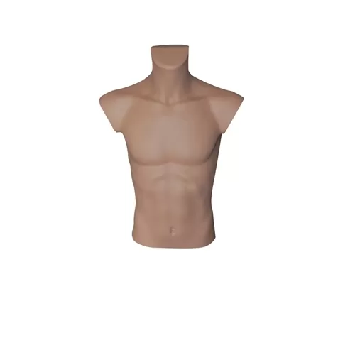 Busto manichino uomo corto color carne